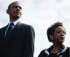  ?? ZACH GIBSON/THE NEW YORK TIMES ?? U.S. President Barack Obama plans to meet with attorney general Loretta Lynch to explore potential executive actions on gun control.