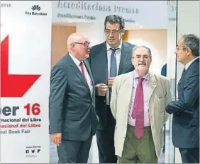  ?? XAVIER GÓMEZ ?? Daniel Fernández, Josep Alcaraz, Antonio M. Ávila y Patrici Tixis