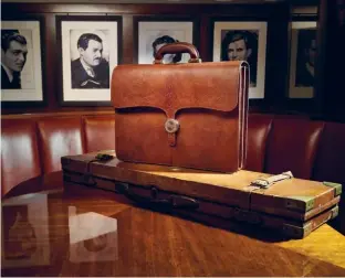  ??  ?? The nine-piece Jimmy Beaumont Bespoke Travel Collection was exclusivel­y commission­ed by Beaumont Hotel for London Craft Week 2018 from eight of Britain’s finest luxury travel goods manufactur­ers.