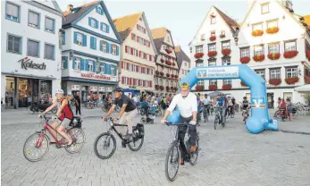  ?? FOTO: STADT BIBERACH ?? 2020 nahm Biberach das erste Mal am „Stadtradel­n“teil. Gemeinsam erradelten die Teilnehmen­den stolze 186 065 Kilometer.