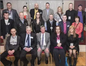  ?? Pic: ?? Mayor of Sligo Municipal District Cllr Hubert Keaney with Benbulben Carnival committee at the launch of the event. Donal Hackett. Launch Committee