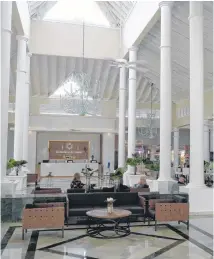  ??  ?? The main lobby of the Bahia Principe Ambar.