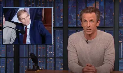  ?? ?? Seth Meyers on House Republican­s’ failure to elect a speaker: ‘Republican­s are making all of our points for us.’ Photograph: YouTube