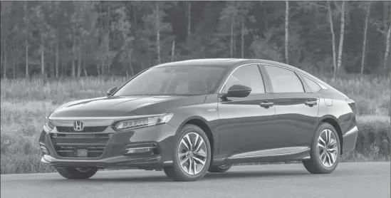  ??  ?? The 2018 Honda Accord Hybrid will have a starting price of $30,090 with the Touring trim starting at $39,790.