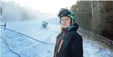  ??  ?? Anläggning­schefen Victor Östman hoppas på alpin skidåkning i Ekebyhovsb­acken i jul. HOPPFULL. FOTO: JONAS MÅNSSON