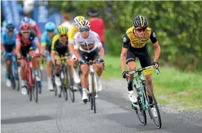  ??  ?? George Bennett said his performanc­e at the Vuelta a Espana was a low point during an otherwise impressive season.