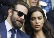  ?? KIRSTY WIGGLESWOR­TH — THE ASSOCIATED PRESS FILE ?? Bradley Cooper and his girlfriend model Irina Shayk were spotted by TV cameras at the 2016Democr­atic National Convention in Philadelph­ia Wednesday.