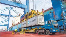  ??  ?? Merchandis­e exports rose at a record 197% to $30.21 billion in April, while merchandis­e imports increased 166% to $45.45 billion.