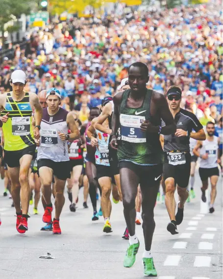  ?? JOHN KENNEY ?? All runners, from elite marathoner­s to novices out for an easy jog, tend look for the same things when buying a pair of running shoes — comfort, performanc­e and ability to reduce the risk of injury.