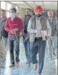  ?? HT PHOTO ?? The accused being taken to a court in Mohali.