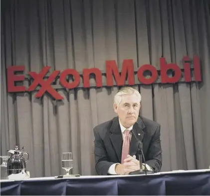  ?? Exxonmobil chairman Rex Tillerson was finally named Secretary of State after a protracted audition process ??