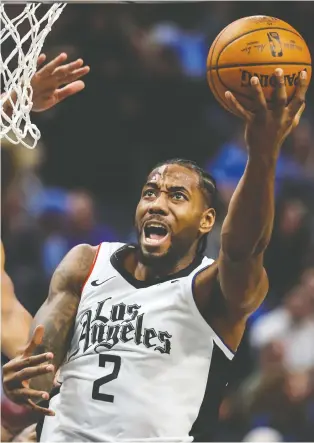  ?? USA TODAY SPORTS FILE ?? Stories on Kawhi Leonard's first year with the L.A. Clippers note how his special treatment and isolation disrupted team chemistry — even though he was isolated and treated special in Toronto, too.