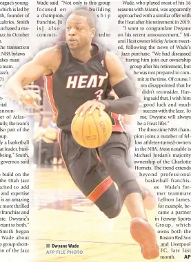  ?? AFP FILE PHOTO ?? n Dwyane Wade