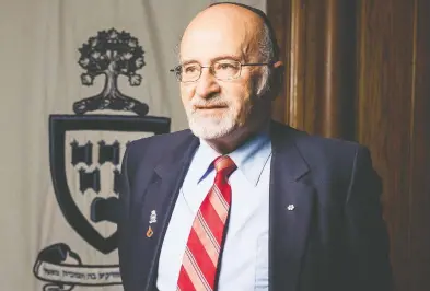  ?? DARREN BROWN / POSTMEDIA NEWS ?? Rabbi Reuven Bulka went public with his Stage 4 pancreatic cancer diagnosis, leading to an outpouring of support.