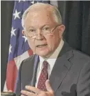  ?? MIKE MOORE/ THE JOURNAL- GAZETTE VIA AP ?? A nationwide injunction by a federal judge is blocking Attorney General Jeff Sessions from applying new conditions to cities’ grant money.