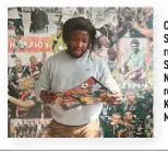 ??  ?? Check out South African rugby player Scarra Ntubeni reading KICK OFF Magazine!