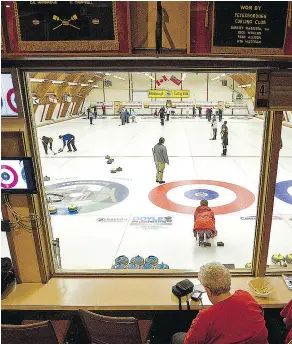  ?? W. CLIFFORD SKARSTEDT / POSTMEDIA NEWS FILES ?? Curling clubs in Canada aren’t pleased they are about to take a financial hit to keep cable packages from Rogers and Bell on their TVs.