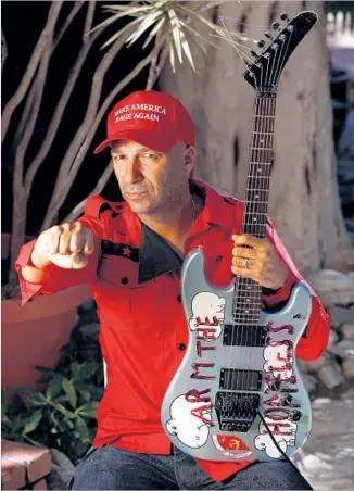  ?? Mel Melcon Los Angeles Times ?? TOM MORELLO of Rage Against the Machine will tour with his new, activist band this summer.