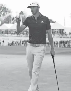  ?? BRIAN SPURLOCK, USA TODAY SPORTS ?? “I’ve got a lot of confidence, especially after all the work I’ve put in that is paying off,” Dustin Johnson says.