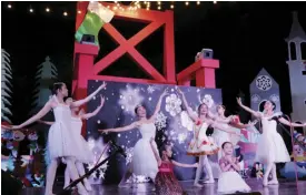  ??  ?? Ballet Dance Company wowed with a magical Dance of the Sugar Plum Fairy and Snowflakes from “The Nutcracker.”