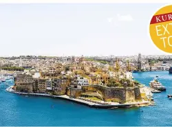  ??  ?? 2018 hat Maltas Hauptstadt Valletta ihren großen Auftritt als Europäisch­e Kulturhaup­tstadt (oben). „Luzzus“, die typischen Fischerboo­te von Malta (re.)