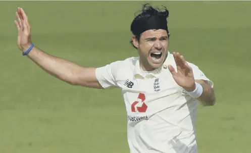  ??  ?? 0 England bowler James Anderson appeals during the West Indies first innings at the Ageas Bowl, during which he took 3-62.