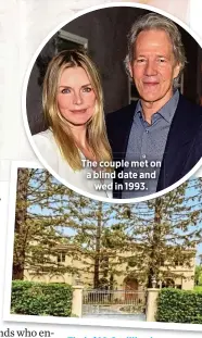  ?? ?? The couple met on a blind date and wed in 1993.
Their $10.6 million home boasts five bedrooms, eight bathrooms and charming details like fireplaces, textured walls and private balconies.