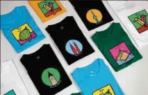  ??  ?? Culturally-inspired tees from Apom.