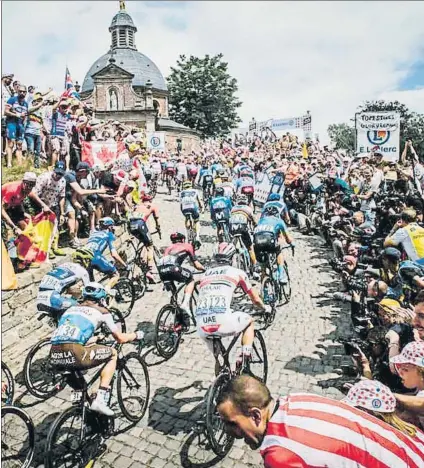  ?? FOTO: LE TOUR ?? A día de hoy, parece complicado que una etapa del Tour de Francia 2020 pueda ofrecer este aspecto