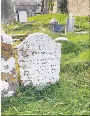  ?? ?? The grave of Mitchelsto­wn native, Sean O’Donoghue.