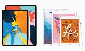  ??  ?? Which iPad is best? Should Len buy an 11in iPad Pro or the new iPad Air with extra storage? Photograph: Apple