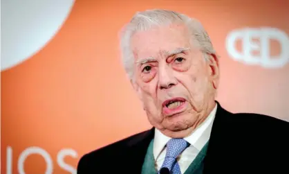  ?? Photograph: Raúl Martínez/EPA ?? The Nobel prize-winner Mario Vargas Llosa has drifted further to the right with age.