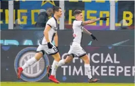  ?? AP ?? Rodrigo De Paul (derecha)marcó el segundo tanto del Udinese.