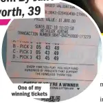  ??  ?? One of my winning tickets