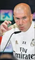  ??  ?? Zidane, esta temporada.