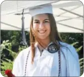  ?? Photo by Ann Cole ?? Jennifer LaPierre is all smiles and pride as she walks away with her CR North diploma.