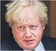  ??  ?? Boris Johnson yesterday