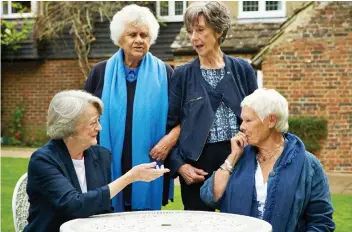  ?? MARK JOHNSON ?? English actresses Maggie Smith, left, Joan Plowright, Eileen Atkins and Judi Dench appear together in the documentar­y Nothing Like a Dame. Unfortunat­ely, they don’t get up to much mischief.