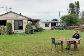  ??  ?? Kaiko¯ ura man Johnny Clark has bought the old Muir house on Hawthorne Rd, which suffered serious quake damage in the 2016 quake.