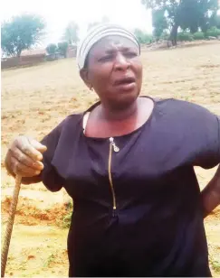  ??  ?? Anna Yakubu prefers animal dung to waiting endlessly for the government fertiliser.