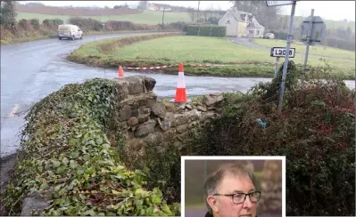  ??  ?? ABOVE: Doran’s Bridge on the Enniscorth­y side of Kiltealy; LEFT: Noel Armstrong.