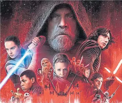  ??  ?? Historia sin fin. Días atrás, Disney anunció que se viene una nueva trilogía de la popular saga cinematogr­áfica.