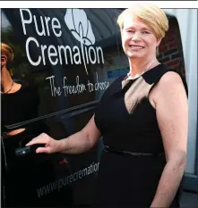  ??  ?? CUT PRICE: Catherine Powell’s firm charges £1,200 for a basic funeral