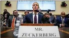  ?? ANDREW HARNIK — THE ASSOCIATED PRESS ?? Facebook founder and CEO Mark Zuckerberg was questioned last week at a House hearing on why he thinks it’s OK for politician­s to run political ads that contain obvious lies.