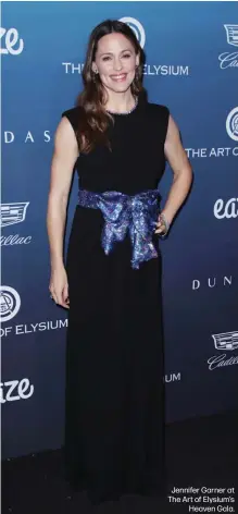  ??  ?? Jennifer Garner at The Art of Elysium'sHeaven Gala.