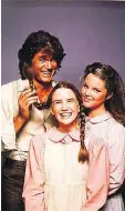  ?? NBC ?? Michael Landon, left, Melissa Gilbert and Melissa Sue Anderson from the 1970s show Little House on the Prairie, loosely based on the Laura Ingalls Wilder books.