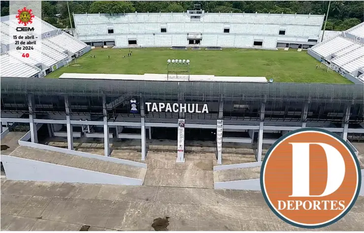  ?? /MANUEL NÚÑEZ ?? Treinta y seis años se cumplirán en este 2024, de la inauguraci­ón del Estadio Olímpico de Tapachula