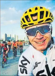  ??  ?? Chris Froome buscará el doblete Giro-Tour FOTO: TWITTER