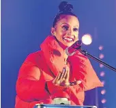  ??  ?? Alesha Dixon switched on the lights in Perth in 2017.