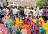  ??  ?? KASBA BONLI, India: People belonging to the Dalit community take part in a nationwide strike called by several Dalit organizati­ons in Rajasthan in this April 2, 2018 file photo. —Reuters